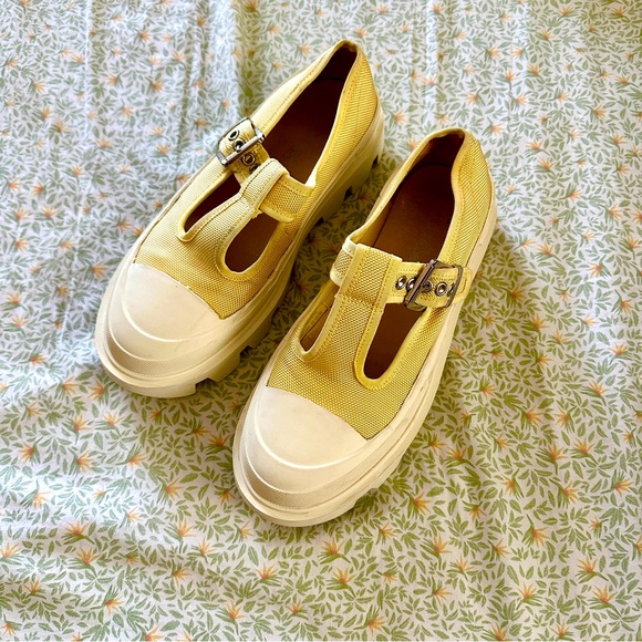 Jeffrey Campbell Yellow Platform Mary Janes - Picture 3 of 5
